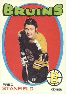 1971 Topps Fred Stanfield #7 Hockey Card