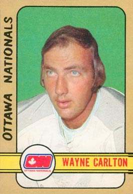 1972 O-Pee-Chee Wayne Carleton #337 Hockey Card