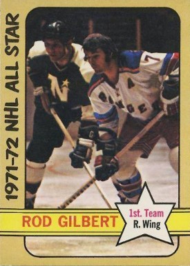 1972 O-Pee-Chee Rod Gilbert #229 Hockey Card