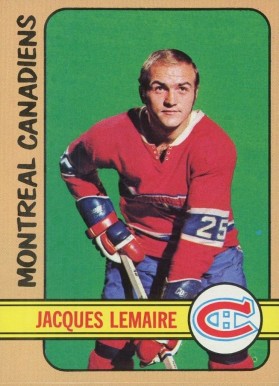 1972 Topps Jacques Lemaire #25 Hockey Card