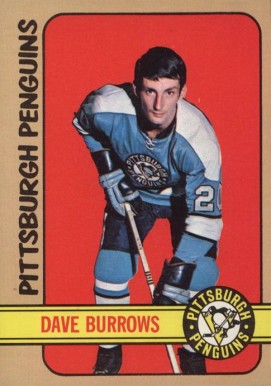 1972 Topps Dave Burrows #82 Hockey Card