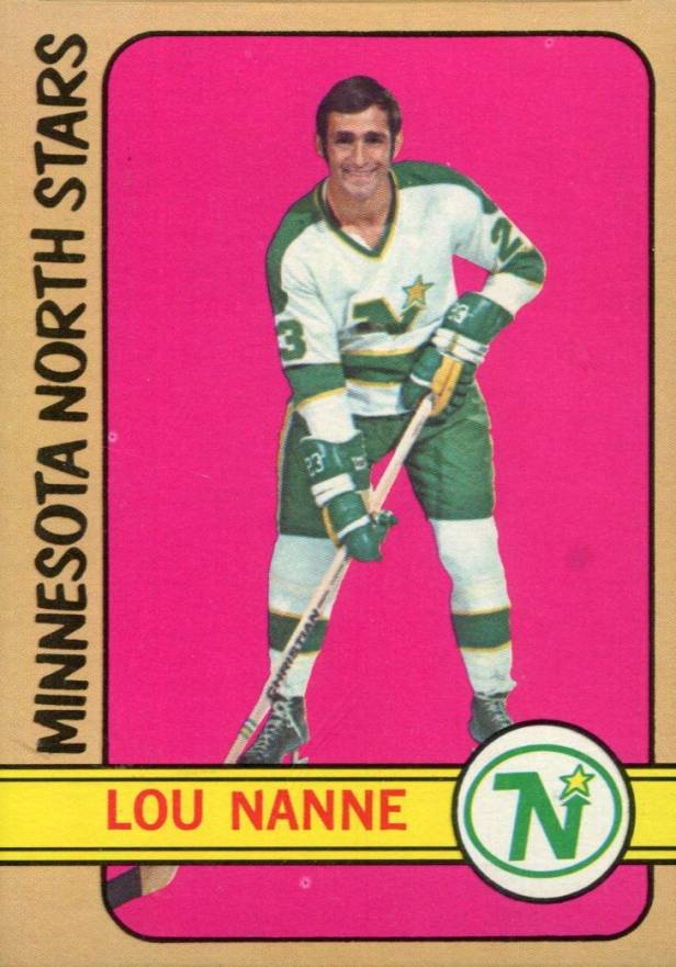 1972 Topps Lou Nanne #93 Hockey Card