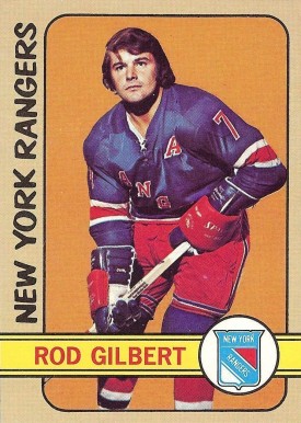 1972 Topps Rod Gilbert #80 Hockey Card