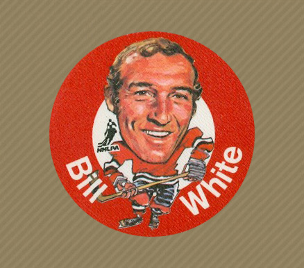 1973 Mac's Milk Bill White #30 Hockey Card
