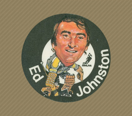 1973 Mac's Milk Ed Johnston #10 Hockey Card