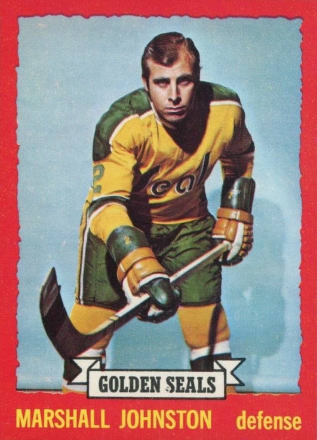 1973 O-Pee-Chee Marshall Johnston #21 Hockey Card