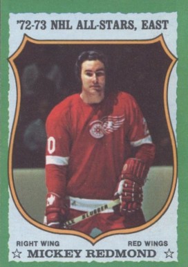 1973 Topps Mickey Redmond #190 Hockey Card