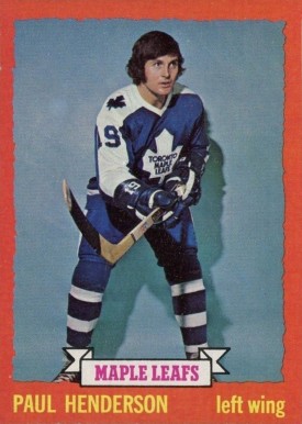 1973 Topps Paul Henderson #7 Hockey Card