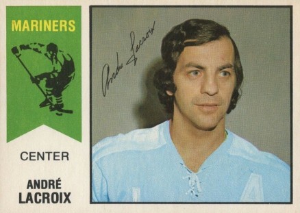 1974 O-Pee-Chee WHA Andre LaCroix #60 Hockey Card