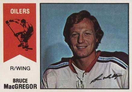 1974 O-Pee-Chee WHA Bruce Macgregor #2 Hockey Card