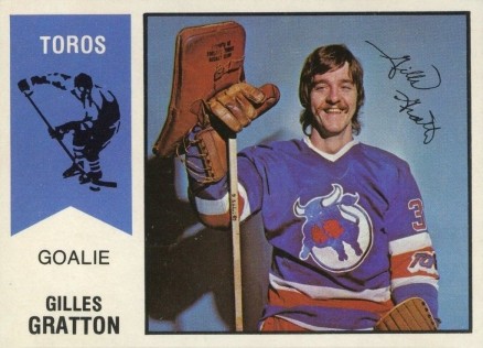 1974 O-Pee-Chee WHA Gilles Gratton #65 Hockey Card