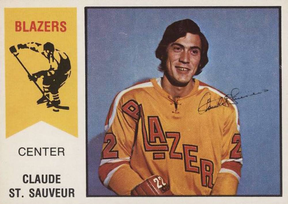 1974 O-Pee-Chee WHA Claude St. Sauveur #62 Hockey Card