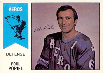 1974 O-Pee-Chee WHA Paul Popiel #59 Hockey Card