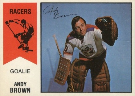 1974 O-Pee-Chee WHA Andy Brown #58 Hockey Card