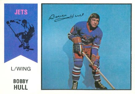 1974 O-Pee-Chee WHA Bobby Hull #50 Hockey Card