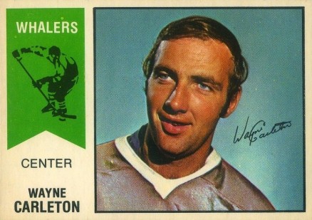 1974 O-Pee-Chee WHA Wayne Carleton #45 Hockey Card
