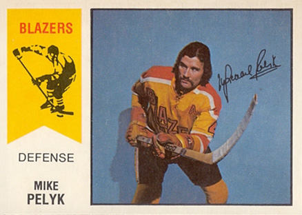 1974 O-Pee-Chee WHA Mike Pelyk #19 Hockey Card
