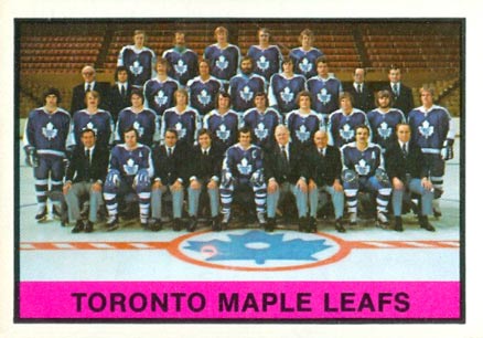 1974 O-Pee-Chee Toronto Maple Leafs #390 Hockey Card