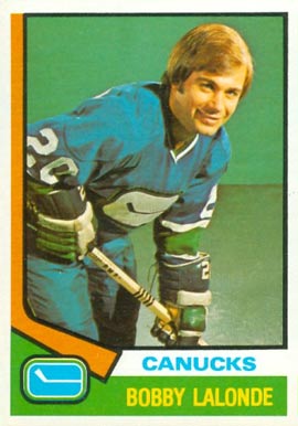1974 O-Pee-Chee Bobby LaLonde #392 Hockey Card