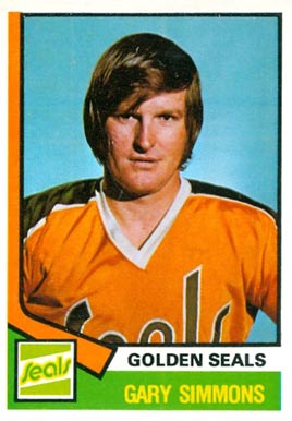 1974 O-Pee-Chee Gary Simmons #371 Hockey Card