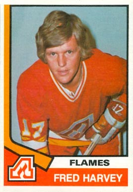 1974 O-Pee-Chee Fred Harvey #319 Hockey Card