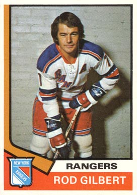 1974 O-Pee-Chee Rod Gilbert #201 Hockey Card