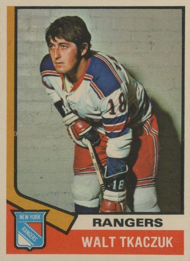 1974 O-Pee-Chee Walt Tkaczuk #119 Hockey Card