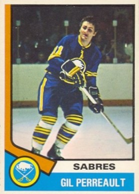 1974 O-Pee-Chee Gilbert Perreault #25 Hockey Card