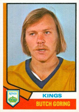 1974 Topps Butch Goring #74 Hockey Card