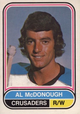 1975 O-Pee-Chee WHA Al McDonough #33 Hockey Card