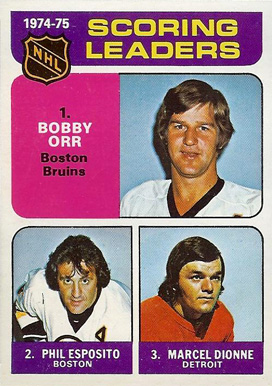 1975 O-Pee-Chee Scoring Leaders #210 Hockey Card