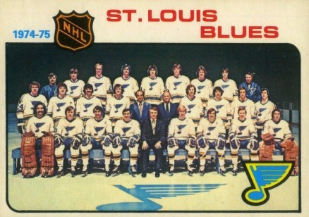 1975 O-Pee-Chee St. Louis Blues Team #96 Hockey Card