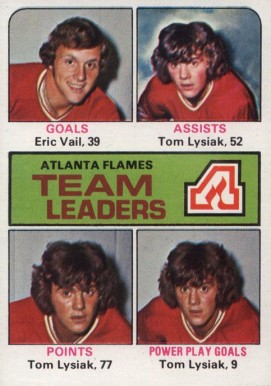 1975 Topps Flames Leaders #313 Hockey Card