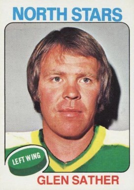 1975 Topps Glen Sather #222 Hockey Card