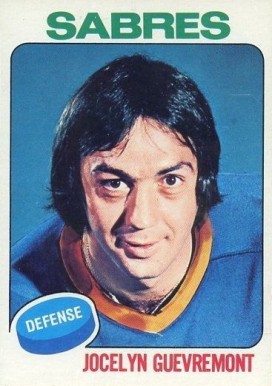 1975 Topps Jocelyn Guevremont #216 Hockey Card