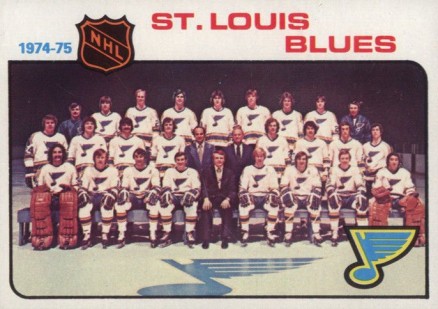 1975 Topps St. Louis Blues Team #96 Hockey Card