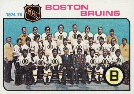 1975 Topps Boston Bruins Team #81 Hockey Card