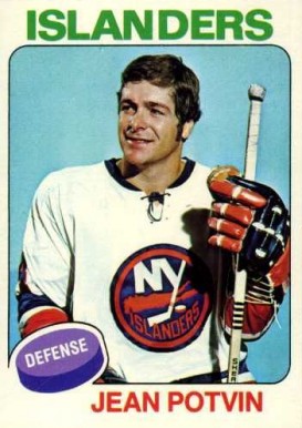 1975 Topps Jean Potvin #36 Hockey Card