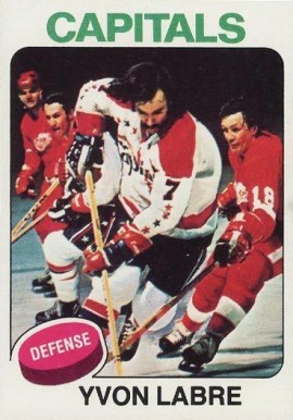 1975 Topps Yvon Labre #61 Hockey Card