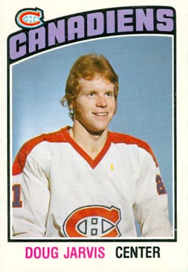 1976 O-Pee-Chee Doug Jarvis #313 Hockey Card