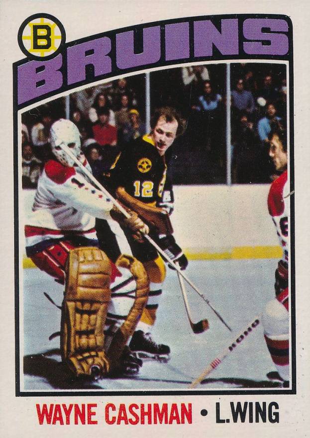 1976 Topps Wayne Cashman #165 Hockey Card