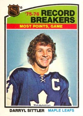 1976 Topps Darryl Sittler #66 Hockey Card