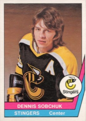1977 O-Pee-Chee WHA Dennis Sobchuk #53 Hockey Card