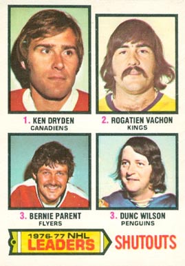 1977 O-Pee-Chee Shutouts Leaders #8 Hockey Card