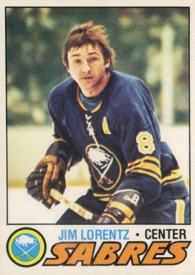 1977 O-Pee-Chee Jim Lorentz #58 Hockey Card