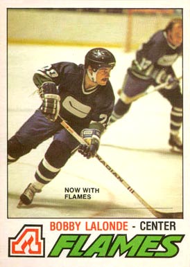 1977 O-Pee-Chee Bobby Lalonde #313 Hockey Card
