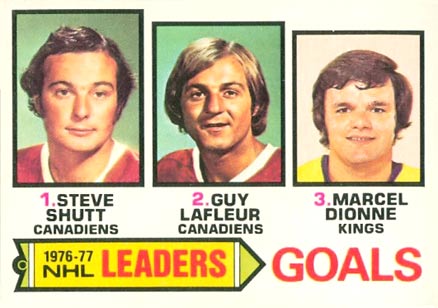 1977 O-Pee-Chee Goals Leaders #1 Hockey Card