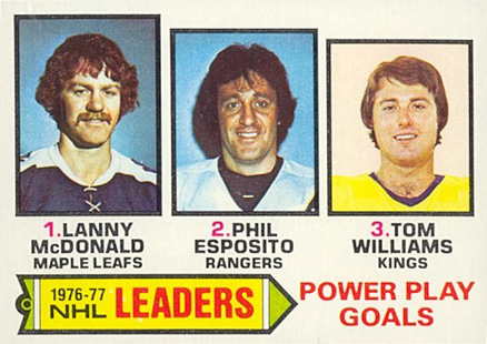 1977 Topps Power Play Goals Leaders #5 Hockey Card