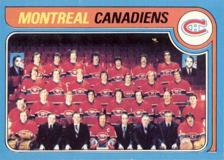 1979 Topps Montreal Canadiens Team #252 Hockey Card