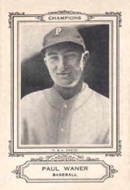 1926 Spalding Champion Paul Waner #46 Baseball Card